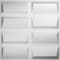 Ekena Millwork Robin EnduraWall Decorative 3D Wall Panel, White, 19 5/8"W x 19 5/8"H WP20X20RBWH - alternate 1